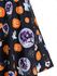 Plus Size Halloween Pumpkin Bat Dress and Lace Sheer Cardigan Set - L