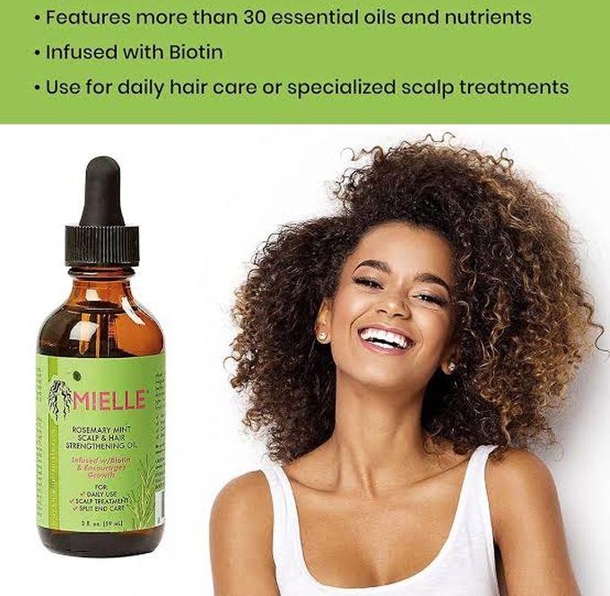 Mielle Organics Rosemary Mint Scalp & Hair Strengthening Oil- Scalp Treatment-59ml