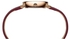 CARDIN Women's Watch with Burgundy Leather Band