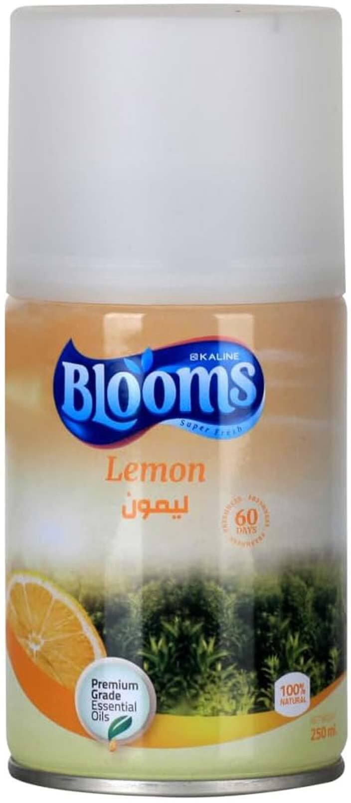 Blooms Air Freshener Replacement with Lemon Scent - 250 ml