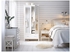 TYSSEDAL هيكل سرير, أبيض/Lindbåden, ‎140x200 سم‏ - IKEA