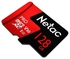 بطاقة ذاكرة مايكرو SDXC TF. أحمر وأسود
