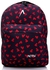 Activ Red Hearts Allover Eggplant Backpack With Front Pocket