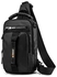 Large Crossbody Shoulder Bag For Unisex Usb Port - Black