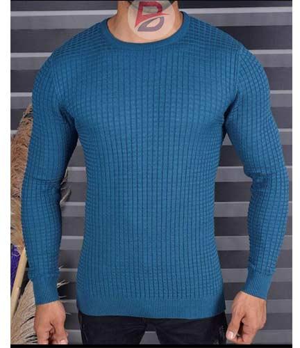 Blue casual sweater, men's sweater on BusinessClaud, Businessclaud Blue casual sweater