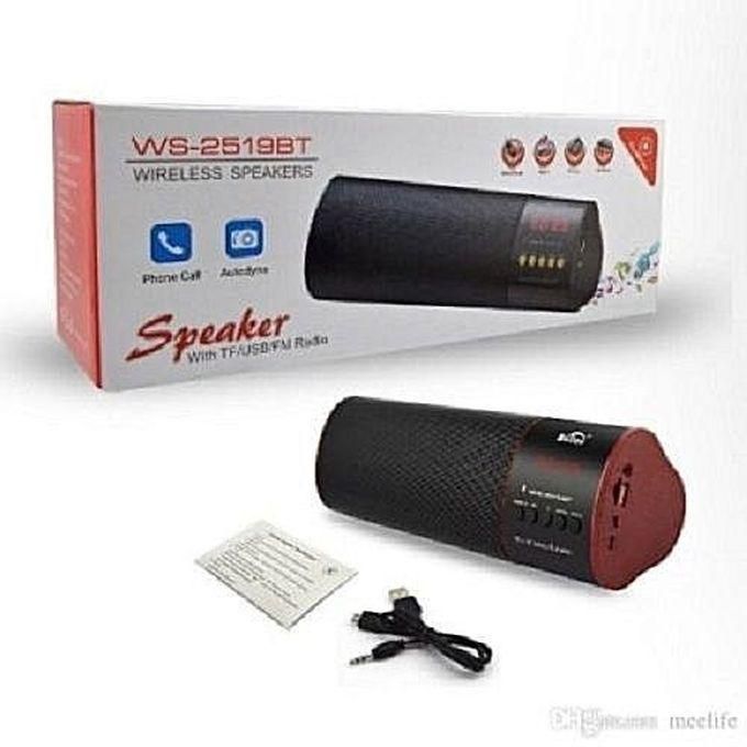 Wster WS-2519BT WSTER Bluetooth Speaker Wit FM Radio/USB