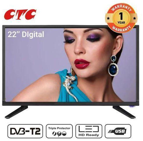 CTC 22'' Inch 22 Digital LED TV With Inbuilt Decoder