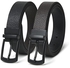 Cavaldii ITALIA Mens Reversible Leather Belt, Formal And Casual Reversible Jeans Belt For Men, Black, Free Size