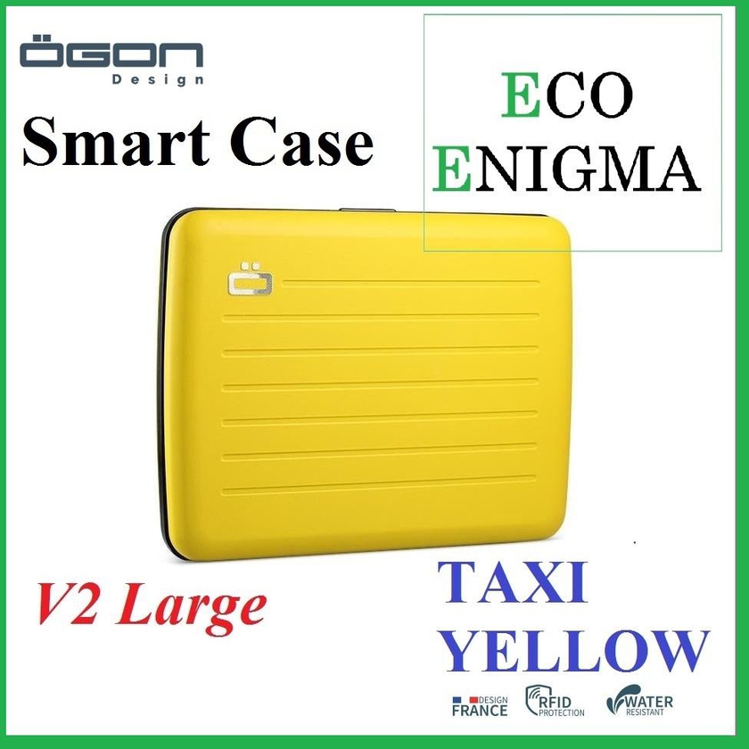 Ogon Smart Case V2 Large Aluminium Wallet - Taxi Yellow