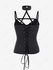 Gothic Halter Caged Cutout Lace-up Rings Cami Top - M | Us 10