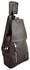 One Shoulder Leather Bag - Dark Brown.