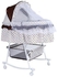 Metal Baby Crib Rocking Bed Baby Cradle Cot (Big size) & Baby Stroller With Fabric Mosquito Net