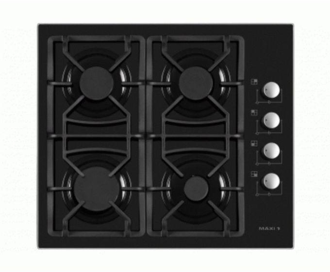 Maxi 6060 T-840 60*60 CM4 Burner , Table Top Gas Cooker, Auto Ignition ,Black
