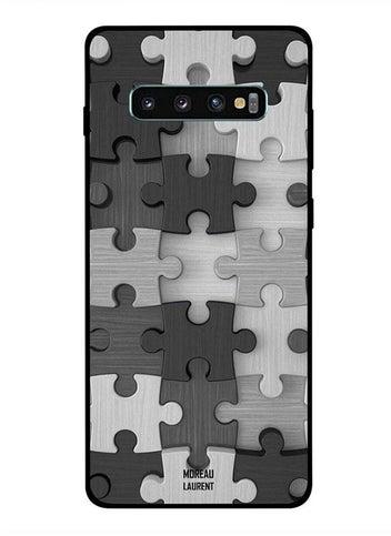 Protective Case Cover For Samsung Galaxy S10 Plus White/Black/Grey