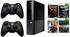 Microsoft Xbox 360 500GB Black + Extra Controller And 4 Games - Gears of War, Call of Duty Ghost, Bioshock Infinite, Halo 4