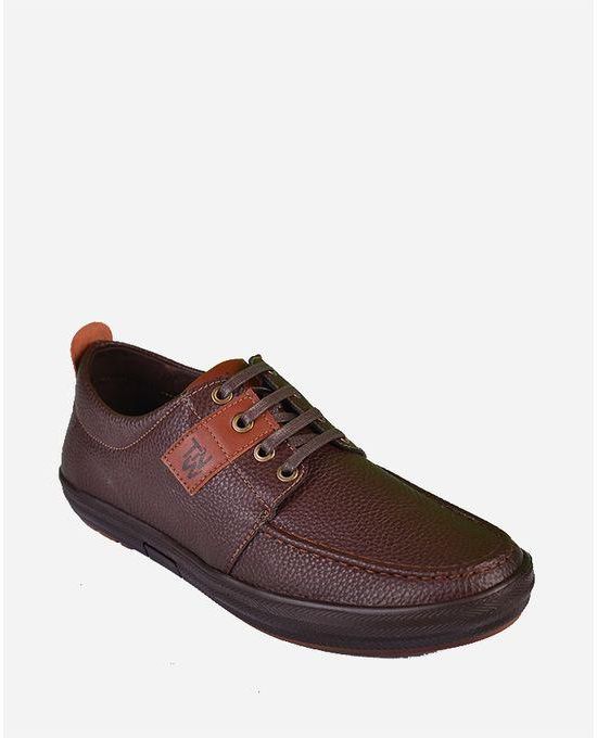 Town Team Leather Casual Shoes - Brown