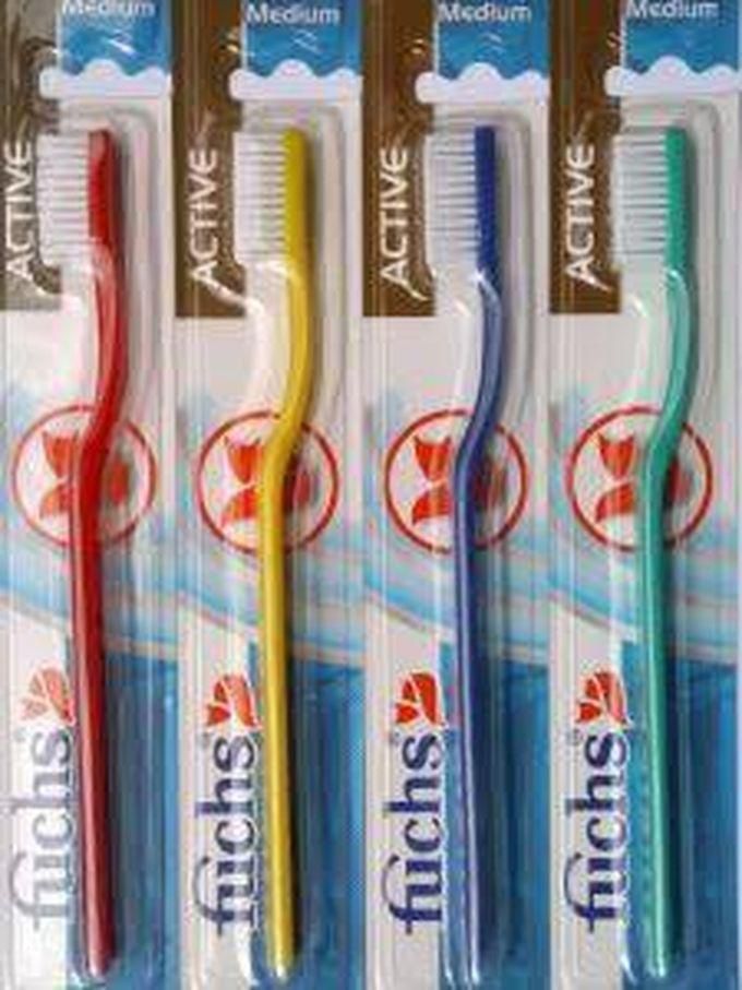 فرشاة أسنان صحية لنظافة وتبيض الأسنان عدد 4 قطع