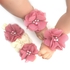 ISABELLA Baby Headband and Barefoot Sandals Flower Set (10 Colors)