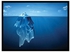 Spoil Your Wall Ice Berg Poster With Frame Blue 55x40cm