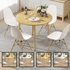 GTE Living Room Simple Nordic Table Home Dining Small Meeting Family Table