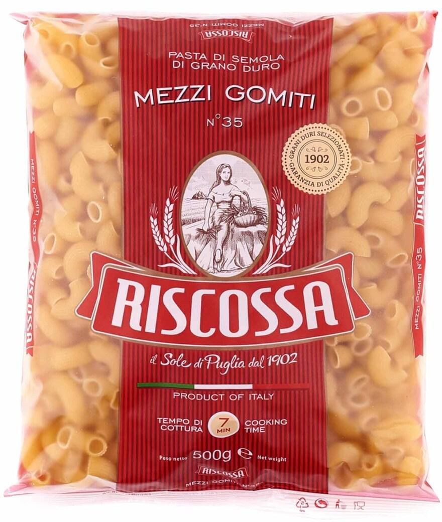 Riscossa Mezzi Gomiti No.35 Pasta 500g