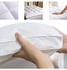 Top Mattress Pad For Double Size Bed With 4 Elasticated Corner Straps Cotton White 200x154cm