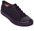 Generic Black Canvas Shoes With Rubber Sole