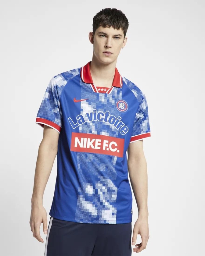 Nike F.C. Football T Shirt - 5 Sizes (Blue)