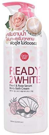 Cathy Doll Body Bath Cream Pearl & Rose Serum 500 ml. Ready 2 White By Cathy doll