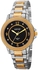 August Steiner Women's Black Diamond Dial Stainless Steel Band Watch - AS8154TTG