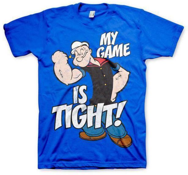 Popeye - Game Is Tight T-Shirt Large