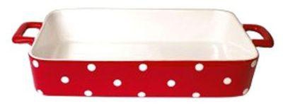 Generic Porcelain Dish Oven - 30 cm - Red