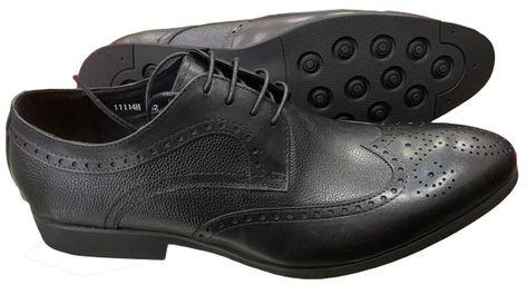 Fashion Lace-Up Leather Classy Men's Official Shoe - Black