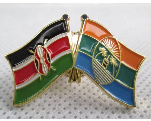 Fashion Kenya - Kilifi Double Flag Lapel Pin