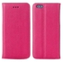 Calans Lychee Style Apple iPhone 6 4.7 inch Leather Flip Case Cover With Screen Protector -Hot pink