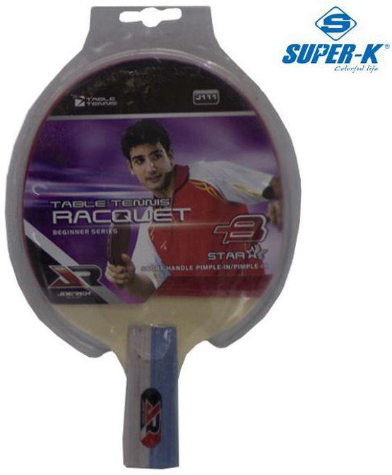 Super-K Table Tennis Bat Short Handle 3* Size