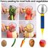 SKRYUIE Veggie Storage Peeler With Container, Stainless Steel Multifunctional Peeler, Peelers for Kitchen, Perfect Home Peeler for Veggie, Fruit, Potato, Carrot, Apple