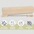 SOHFA 100% FSC® Beech Wood Metal Spindle Rolling Pin Made in Europe 43 cm Rolling Pin as Baking Accessory Kitchen Tool Solid Wood Rolling Pin