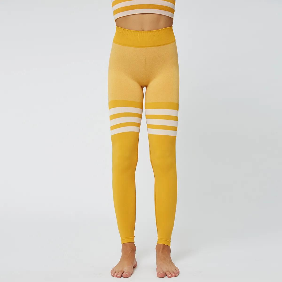 Yoga Pants Women's Seamless Quick-drying Yoga Clothes High Waist Tight Elastic Hip Lift Fitness Sports Leggings