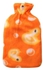 Universal Relaxing Hot Water Bottle Flannel Plush Removable Cover Warm Home Bag Soft Gifts Orange