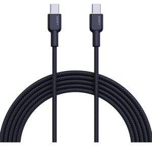 Aukey Nylon Braided USB-C To USB-C Cable 1m Black
