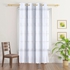 Get Embroidered Tulle Curtain, 250×140 cm - White with best offers | Raneen.com