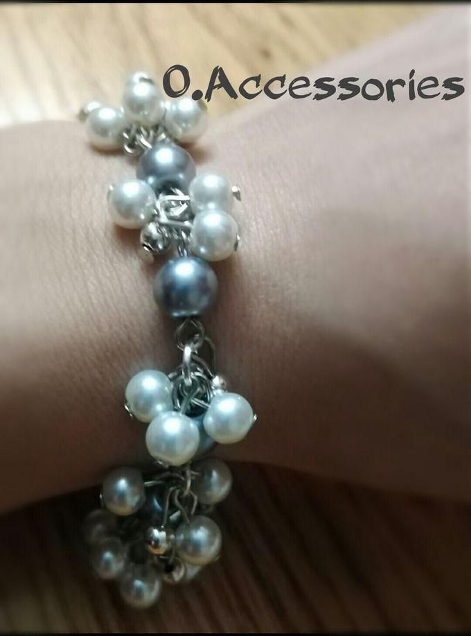 O Accessories Bracelet White Pearl /gray Pearl/silver Chain