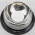 Universal 1pc Non-slip Silver Stainless Steel Pet Dog Cat Food Water Feeder Single Bowl Dish
