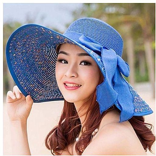 Fashion Seaside Sun Visor Hat Summer Sun Hats for Women Large Brimmed Straw Sun Hat Folding Beach 