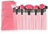 FAS-MB-06-P Professional Makeup Brushes 24pcs - Pink