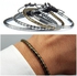 Bracelets -Silver & Black- Hematite