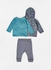 Baby Cotton Clothing Set Grey/Blue