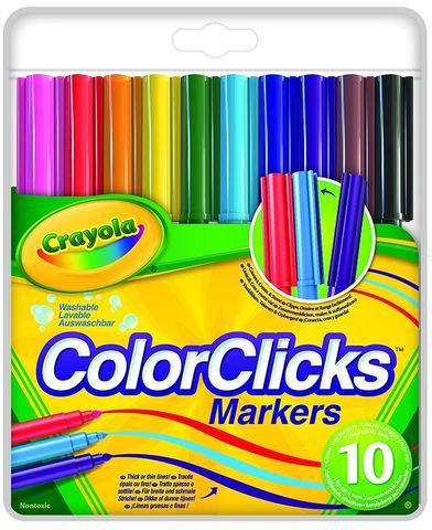 Crayola 58-5053 Colour Click Markers - 10 Pcs