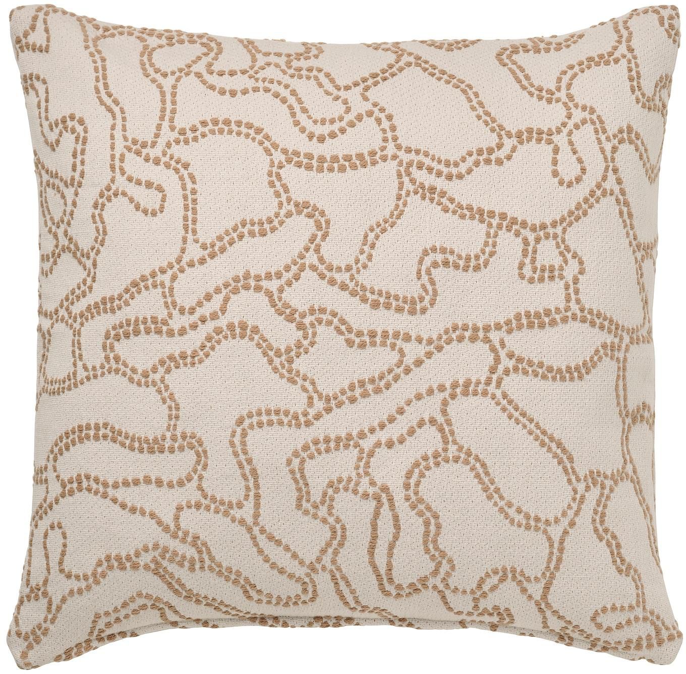 GULDFLY Cushion cover - off-white/yellow-beige 50x50 cm